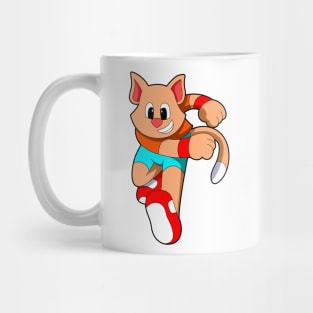 Cat at Fitness - Jogging Mug